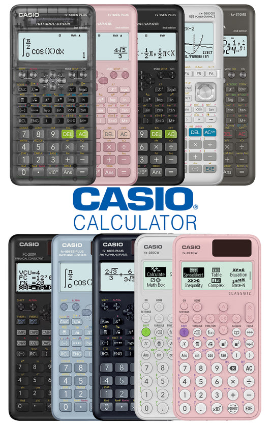 Casio Calculators, Label Printers and Other Accessories