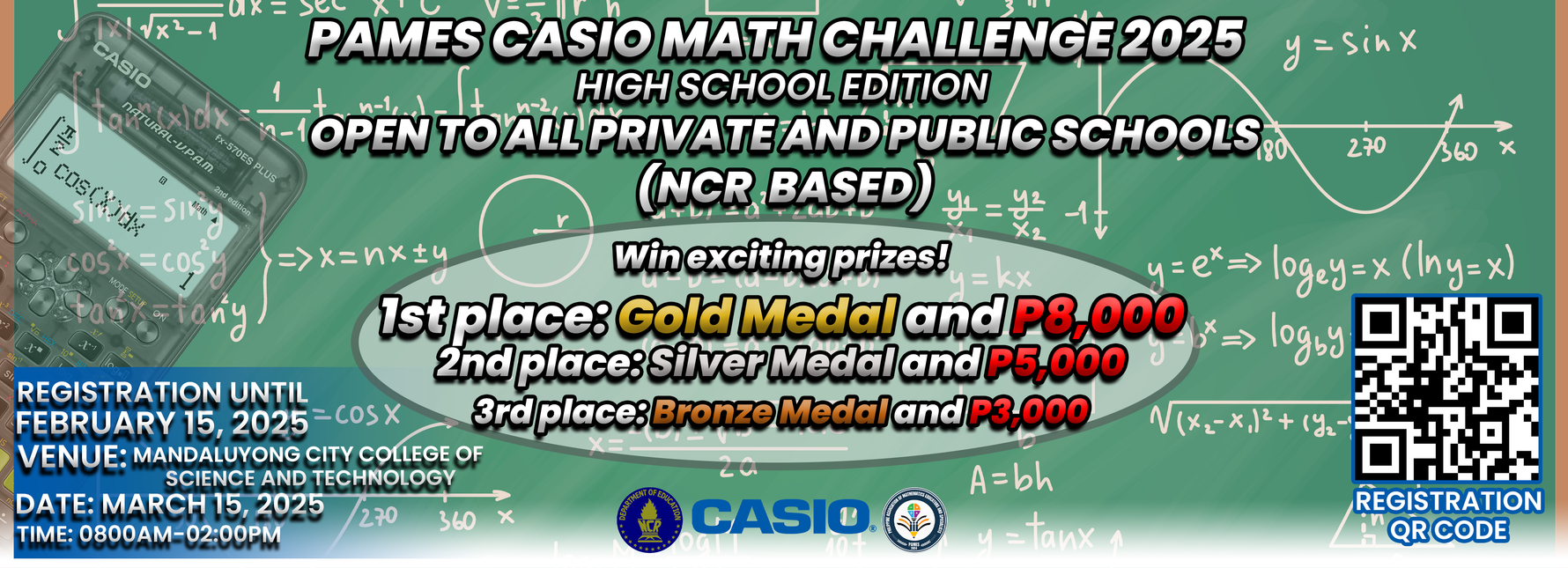 PAMES CASIO MATH CHALLENGE 2025 – Casio - Teachers Exclusive